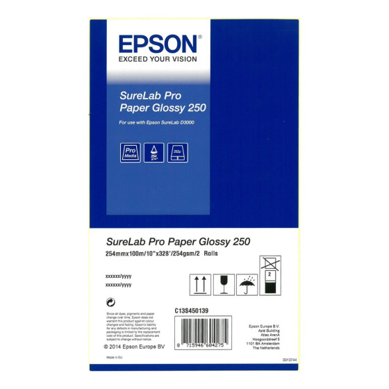 Epson SureLab Pro Paper Glossy 250 – Rouleau de papier brillant (C13S450139)