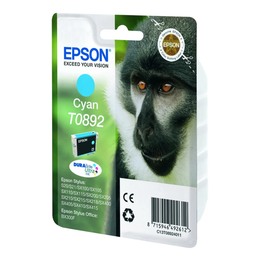 Epson T0892 – Encre cyan DURABrite Ultra (C13T08924011)