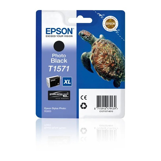 Cartouche d'encre Epson T1571 – photo noire (C13T15714010)