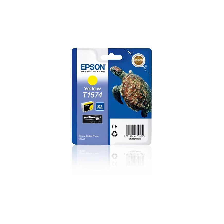 Cartouche d'encre Epson T1574 – jaune Ultrachrome K3 VM J (C13T15744010)