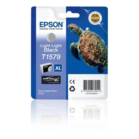 Cartouche Epson T1579 - encre Ultrachrome K3 Gris clair (C13T15794010)