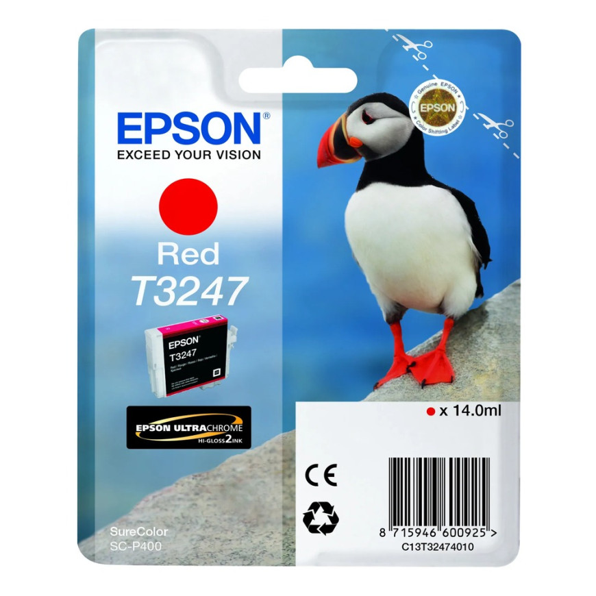 Cartouche d'encre Epson T3247 Red – rouge standard (C13T32474010)