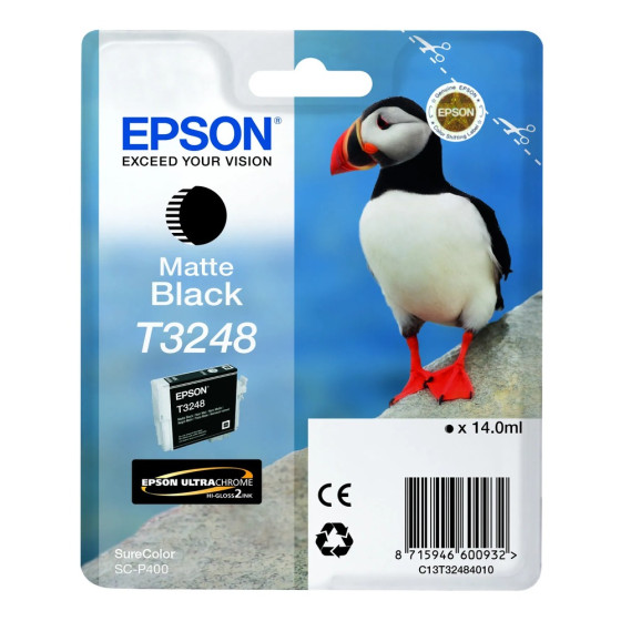 Cartouche d'encre Epson T3248 Matte Black – noire mat (C13T32484010)