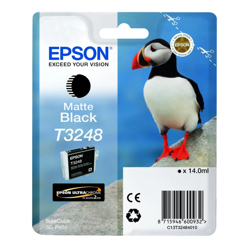 Cartouche d'encre Epson T3248 Matte Black – noire mat (C13T32484010)