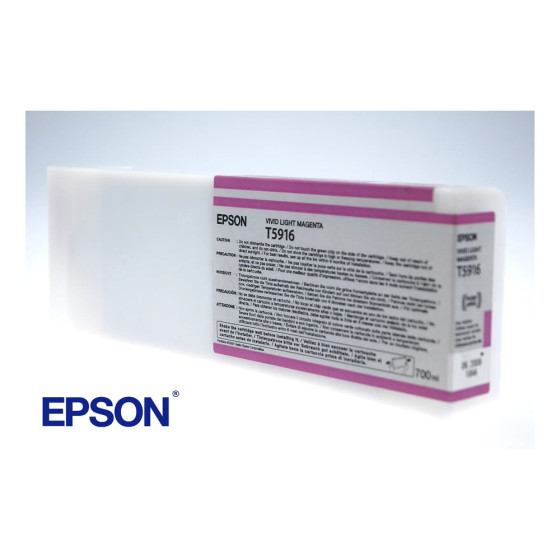 Epson T591600 – Encre pigment Vivid Magenta Clair 700ml (C13T591600)