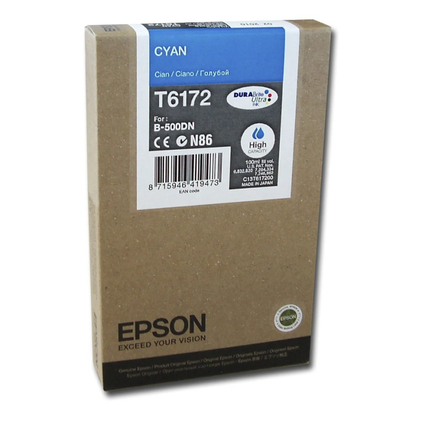 Epson T6172 – Encre Cyan haute capacité (7 000 p) (C13T617200)