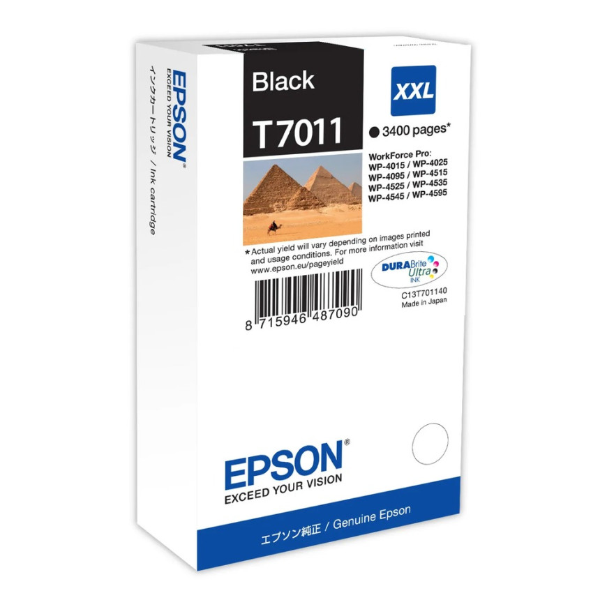 Epson T7011 – Encre noire XXL DURABrite™ Ultra (C13T70114010)