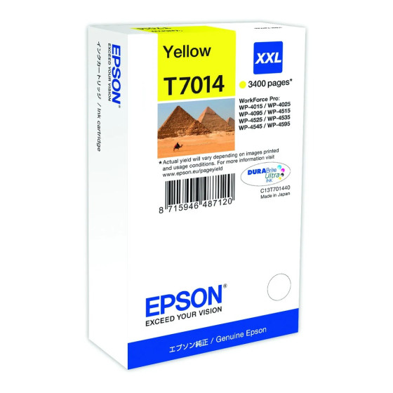 Epson T7014 – Encre Jaune XXL (3 400 p) (C13T70144010)