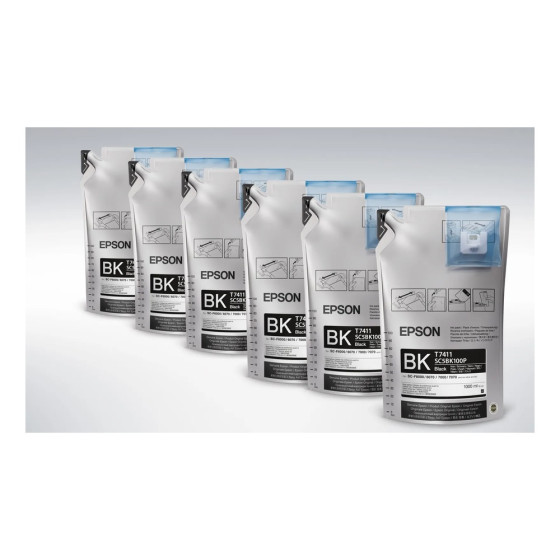 Epson UltraChrome DS Black T741100 – Encre noire pour impressions professionnelles (C13T741100)