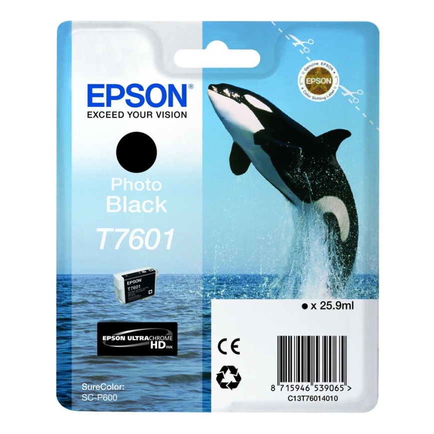 Epson T7601 – Encre noire photo Ultrachrome HD (C13T76014010)