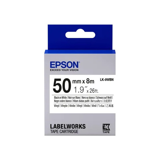 Ruban Epson LK-9WBN – blanc pour imprimante standard (C53S659001)