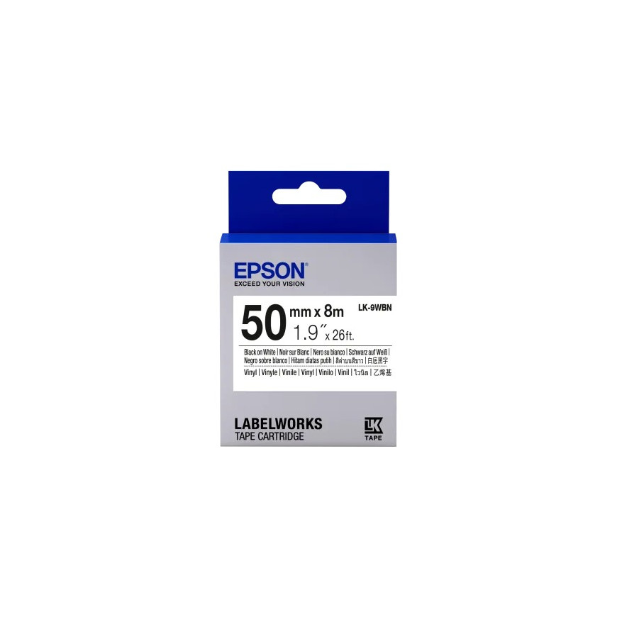 Ruban Epson LK-9WBN – blanc pour imprimante standard (C53S659001)