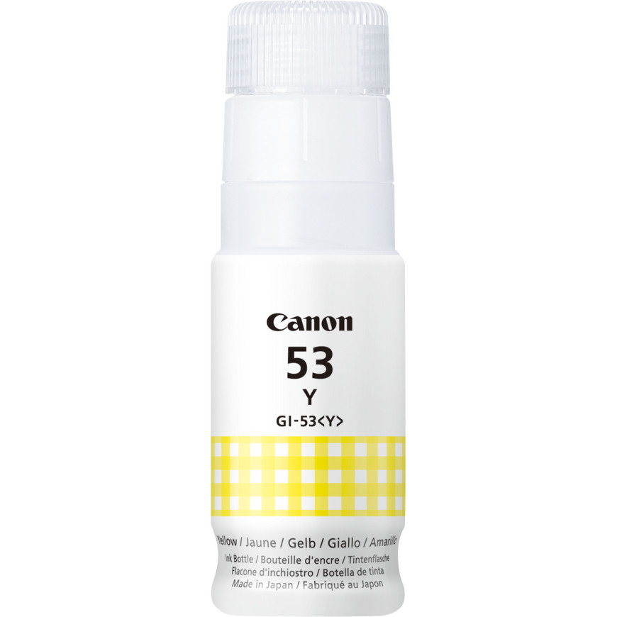 Bouteille d'encre Canon GI-53Y jaune (4690C001) | Rightech.ma