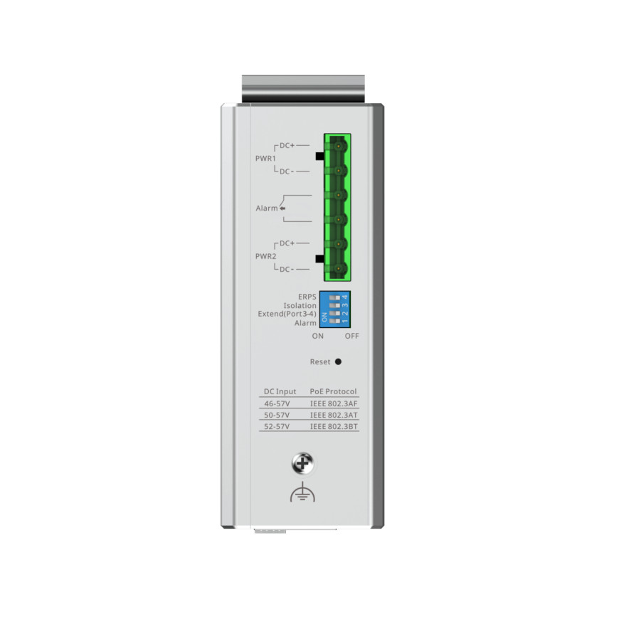 Switch PoE Ruijie Reyee industriel 6 ports Gigabit 2 SFP (RG-NIS2100-4GT2SFP-HP)