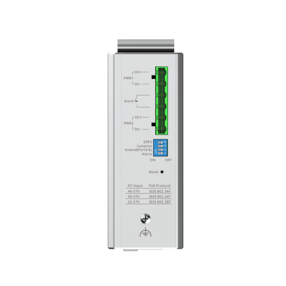 Switch PoE Ruijie Reyee industriel 10 ports Gigabit 2 SFP (RG-NIS2100-8GT2SFP-HP)
