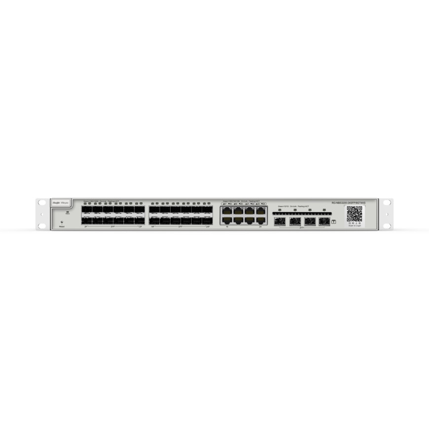 Switch PoE Ruijie Reyee 24 ports SFP et 8 RJ45 Gigabit 370 W (RG-NBS3200-24SFP/8GT4XS)