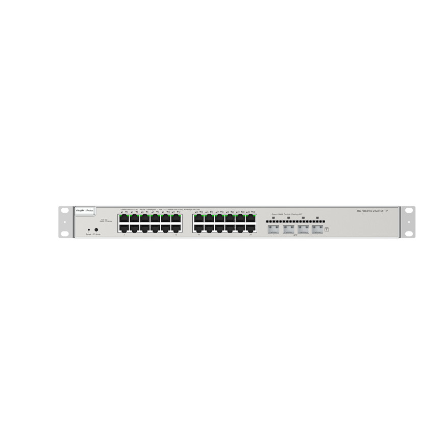 Switch PoE Ruijie Reyee 28 ports Gigabit 4 SFP 370 W (RG-NBS5100-24GT4SFP-P)