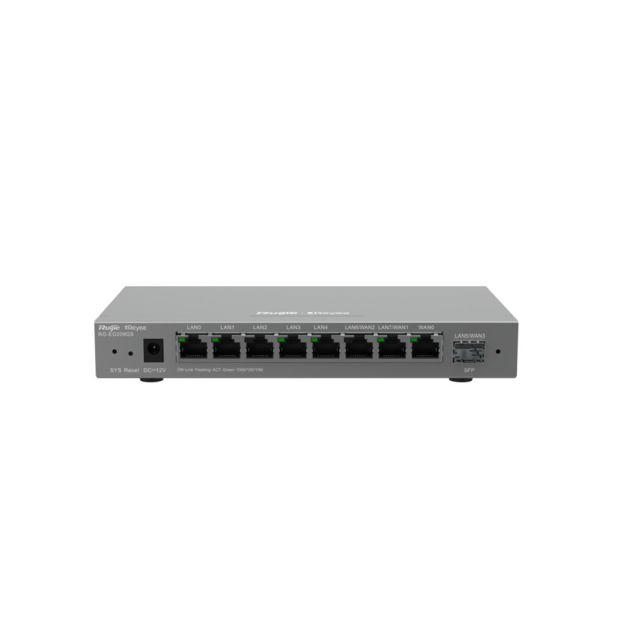 Routeur Ruijie Reyee 9 ports 600 Mbit/s 200 clients (RG-EG209GS)