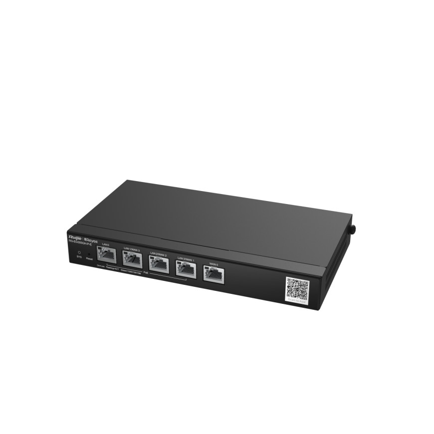 Routeur Ruijie Reyee 5 ports 1500 Mbit/s 350 clients PoE 60 W (RG-EG305GH-P-E)