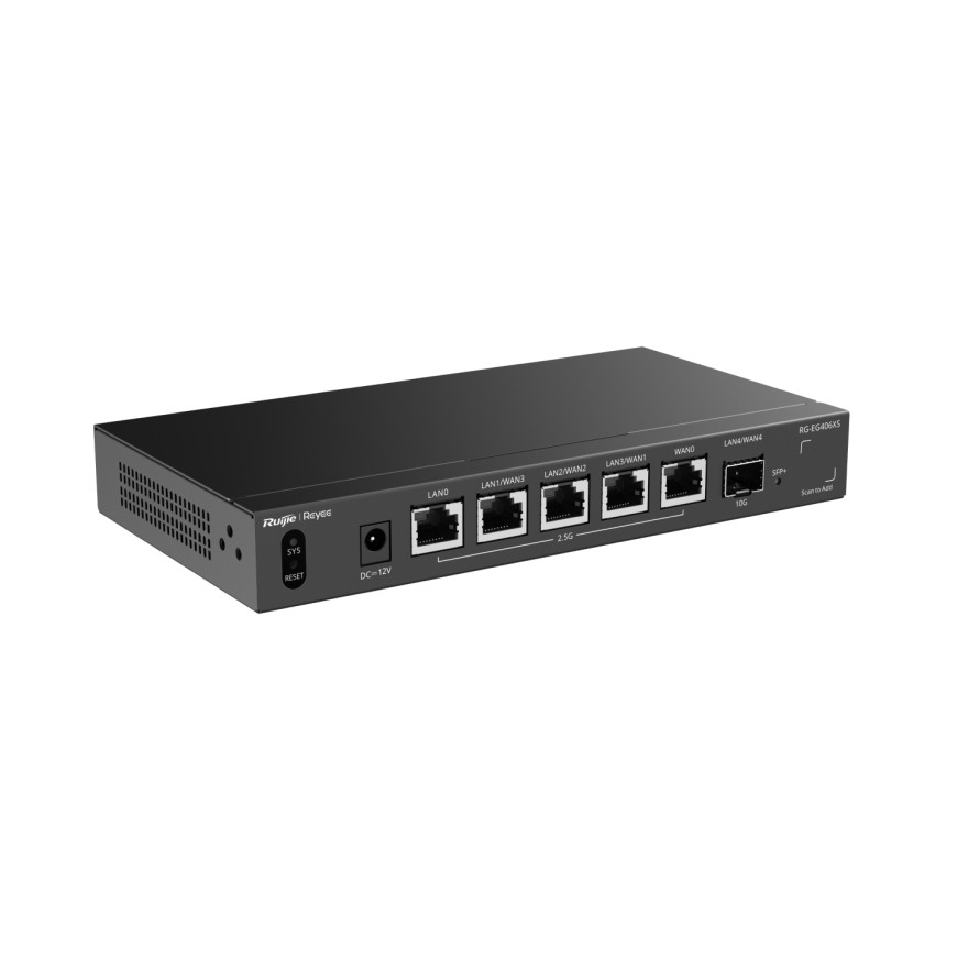 Routeur Ruijie Reyee 6 ports 2500 Mbit/s 400 clients (RG-EG406XS)