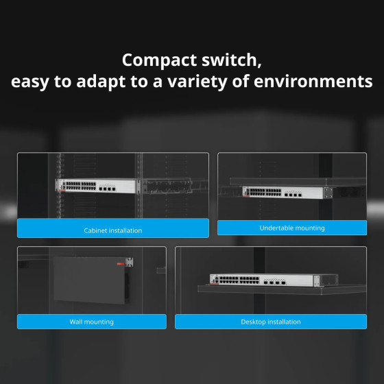 Switch Ruijie 24 ports Gigabit (RG-CS83-24GT4XS)