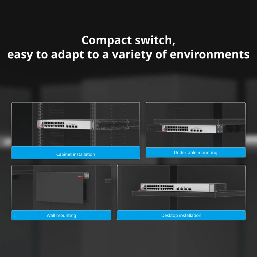 Switch Ruijie 24 ports Gigabit (RG-CS83-24GT4XS)