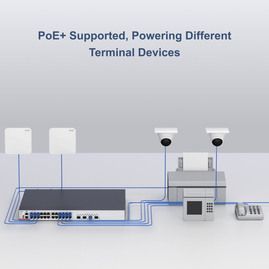 Switch PoE Ruijie 28 ports Gigabit 740 W (RG-CS83-24GT4XS-PD)