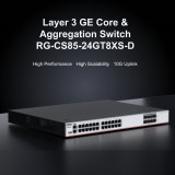 Switch Ruijie 24 ports Gigabit (RG-CS85-24GT8XS-D)