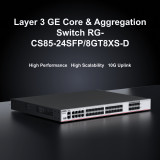 Switch Ruijie 24 ports Gigabit (RG-CS85-24SFP/8GT8XS-D)