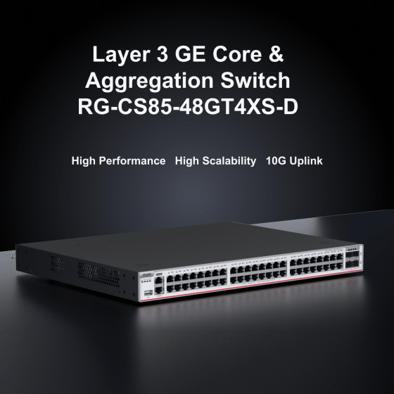 Switch Ruijie 48 ports Gigabit (RG-CS85-48GT4XS-D)