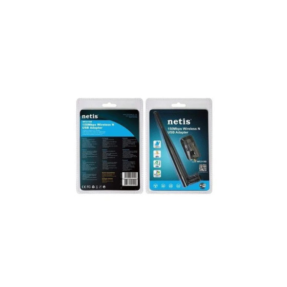Cle Wi-Fi adaptateur USB longue portee sans fil N 150MBPS avec antennes 5 dbi (WF2119S)