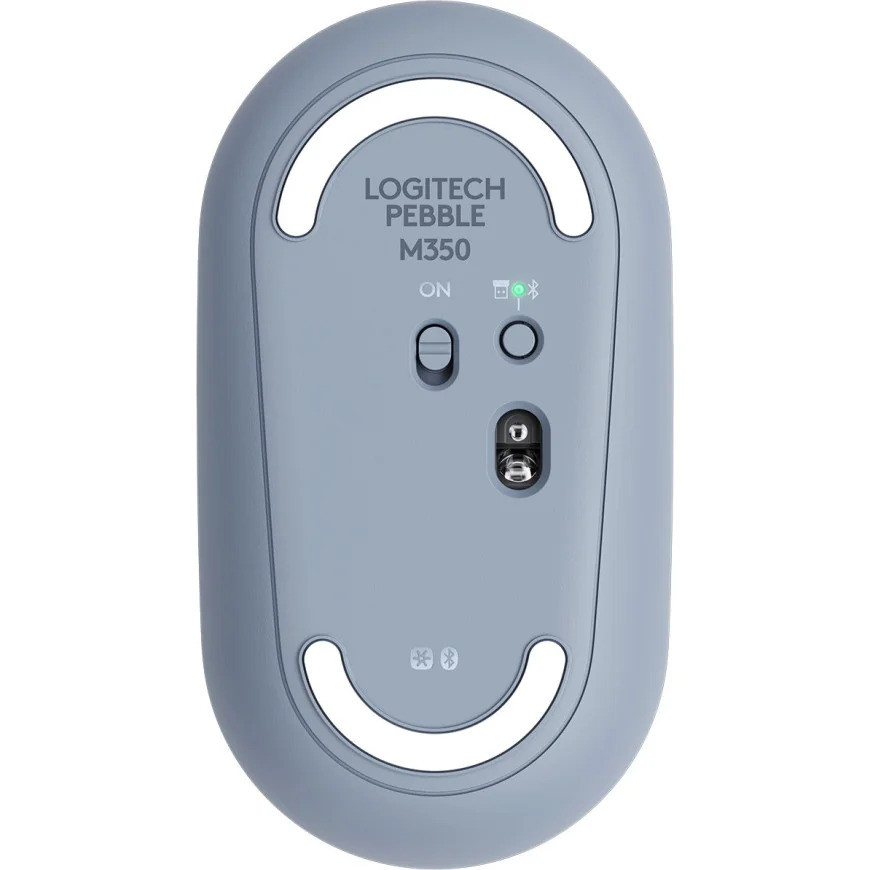 Souris sans fil Logitech pebble M350 bleu gris (910-005719)