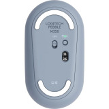 Souris sans fil Logitech pebble M350 bleu gris (910-005719)