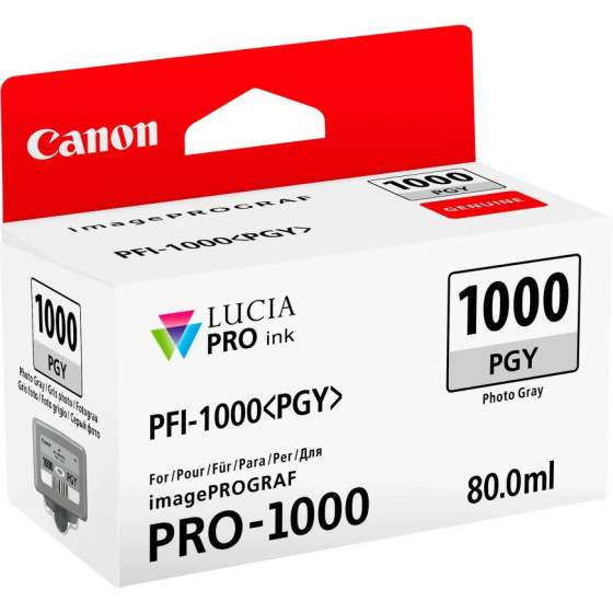 Cartouche d'encre Canon PFI-1000R rouge - Canon d'origine (0554C001AA)