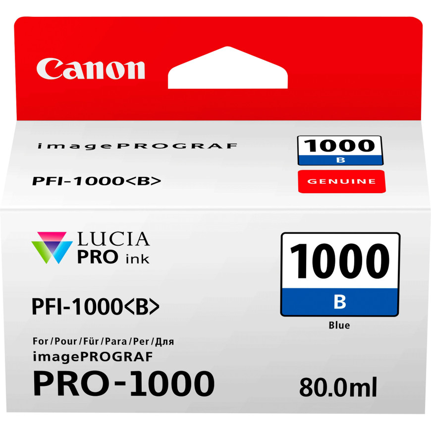 Canon PFI-1000B Bleu - Cartouche d'encre Canon d'origine
