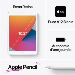 Apple iPad 8th Gen 10.2 pouces Wi-Fi+Cellular - meilleur prix Maroc
