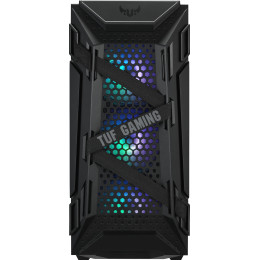 Boîtier PC ASUS TUF Gaming GT301 au format ATX avec panneau latéral en verre trempé
