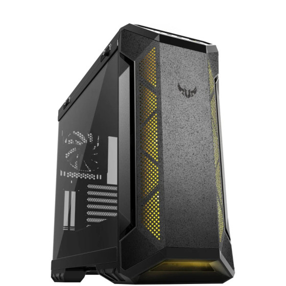 Boîtier PC Asus TUF Gaming GT501 au format eatx avec panneau avant en métal panneau latéral en verre trempé (90DC0012-B49000)