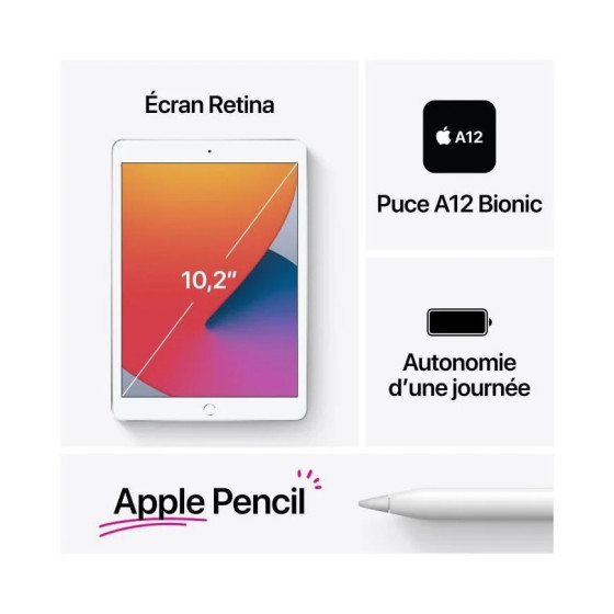 Apple - 10,2" iPad (2020) Wi-Fi 32GO (MYL92NF/A)