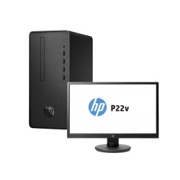 Ordinateur de bureau HP Pro 300 G6 Format microtour + Ecran HP V22v 21.5" (2T8E5ES)