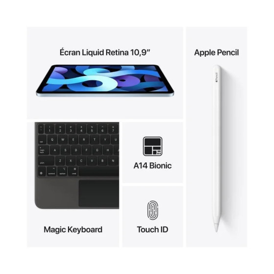 Apple iPad Air 4 10.9 pouces Wi-Fi + cellulaire 256 Go (MYH22NF/A)