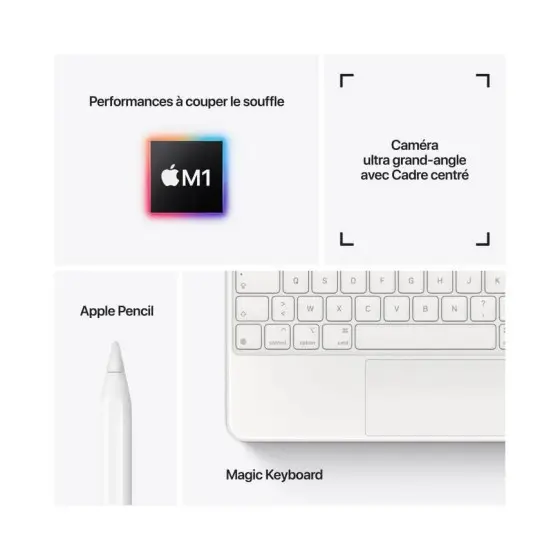 Apple - 11" iPad Pro (2021) Wi-Fi 128GO (MHQR3NF/A)