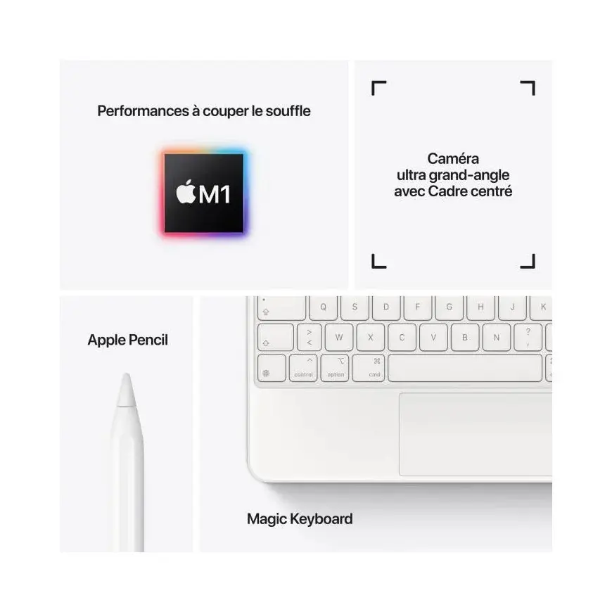 Apple - 11" iPad Pro (2021) Wi-Fi 128GO (MHQR3NF/A)