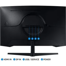 ÉCRAN INCURVÉ 32" SAMSUNG WQHD ODYSSEY G5 144 HZ - COURBURE 1000R (LC32G55TQWMXZN)