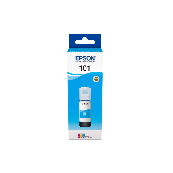 Bouteille d'encre Epson 101 cyan - Epson EcoTank d'origine (C13T03V24A)