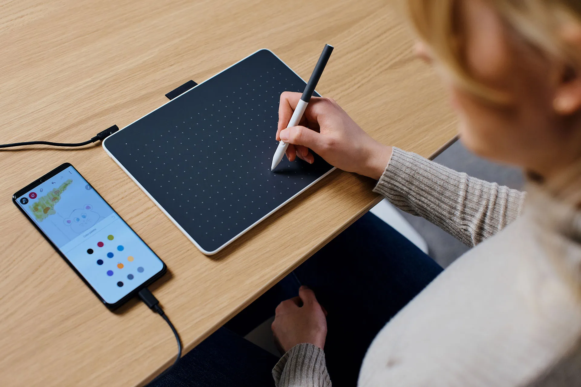 Illustration créative avec Wacom One S Petite Bluetooth