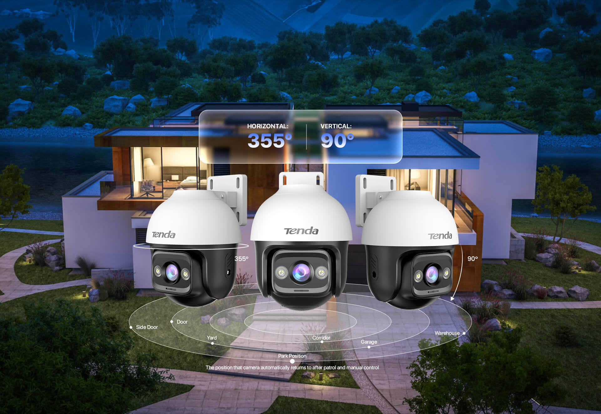 Tenda CH3-WCA — 360° Panoramic Coverage Omnidirectional Protection