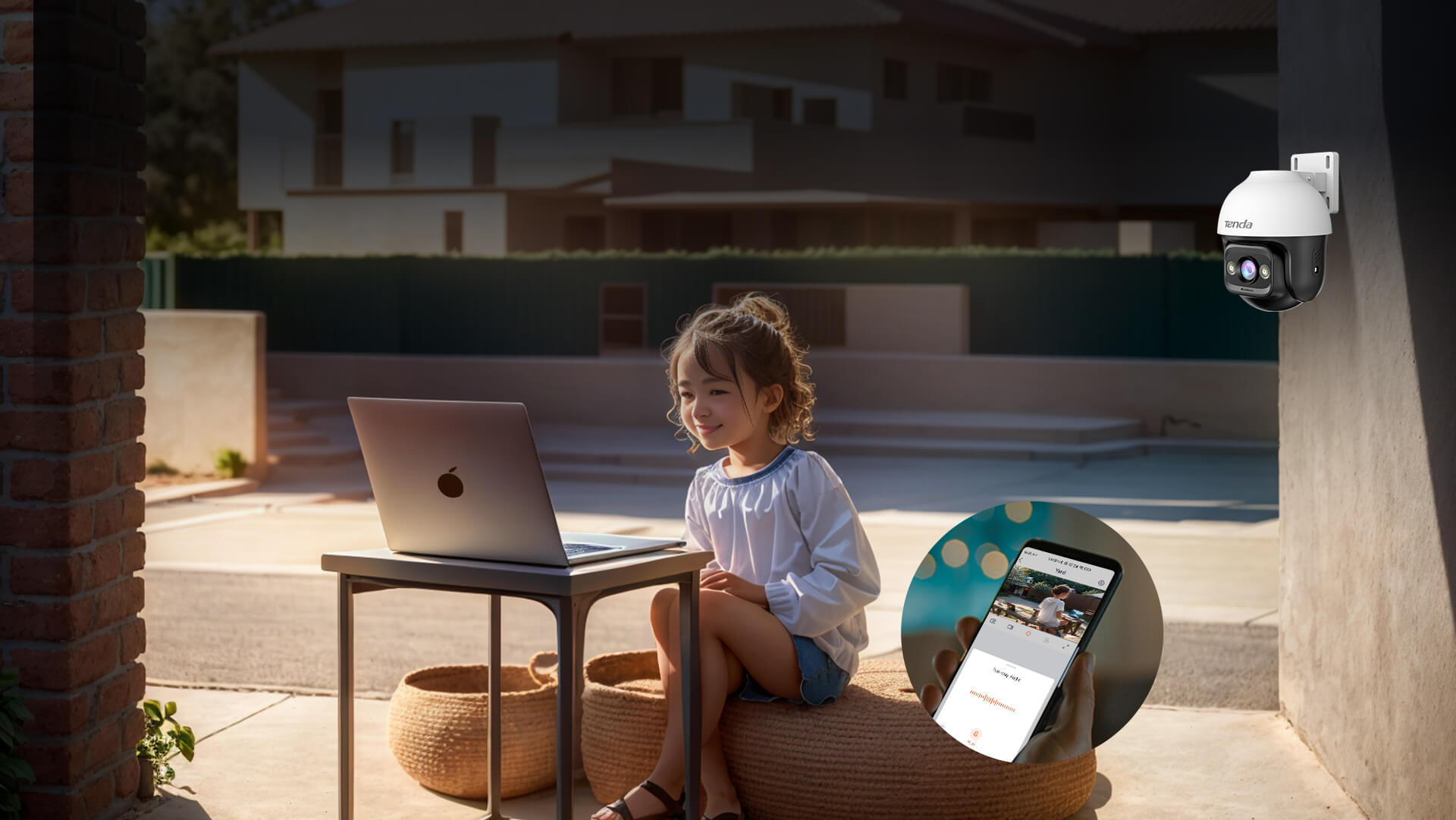 Tenda CH3-WCA — Two-Way Audio Easy Communication Anytime & Anywhere