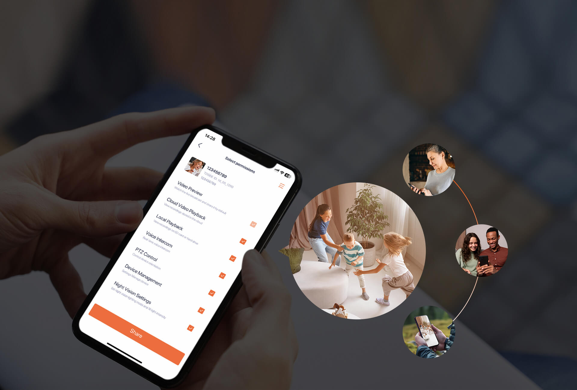 Tenda CH3-WCA — Sharing Camera to Your Family to Protect Safety Jointly