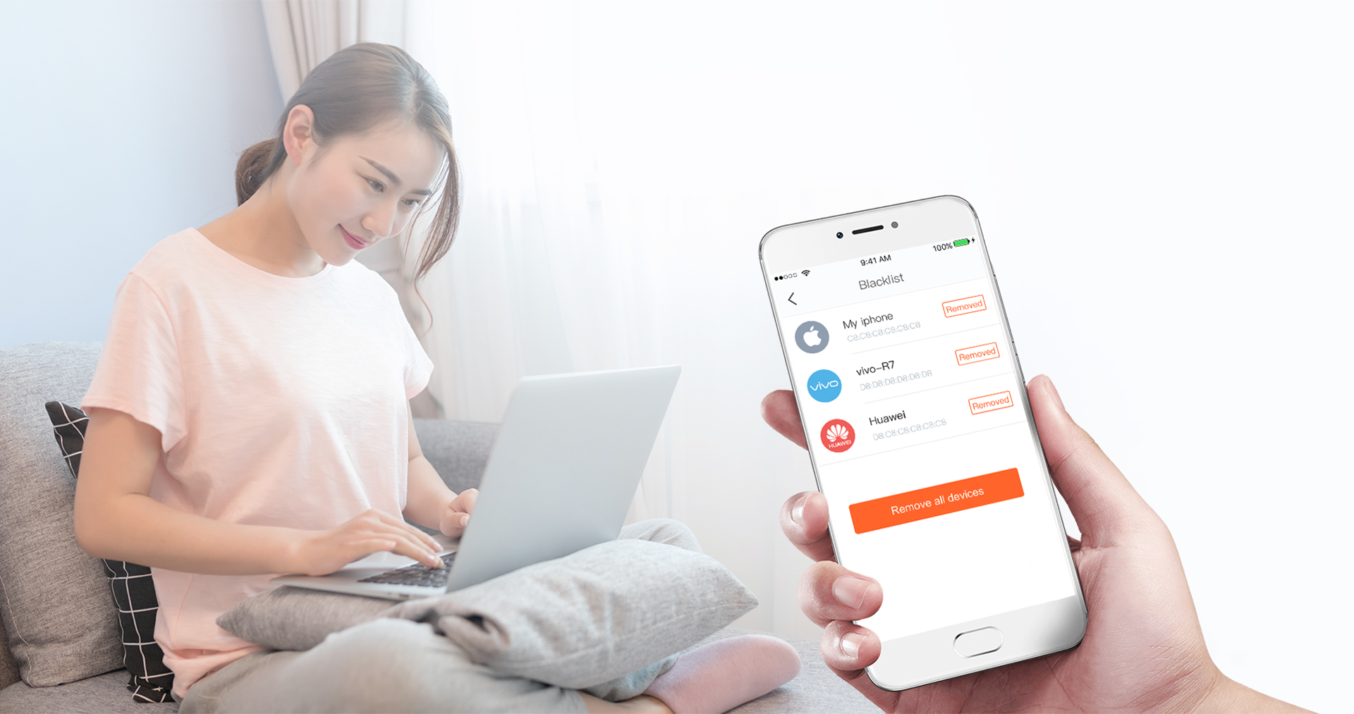 Tenda Nova MW3(3-pack) — L’application TendaWiFi facile à utiliser vous permet de bloquer les utilisateurs non autorisés à l’aide d’une seule pression. Il prend également en charge le contrôle parental pour aider vos enfants à naviguer sur Internet en toute sécurité, et le Réseau Invité pour protéger votre vie privée.